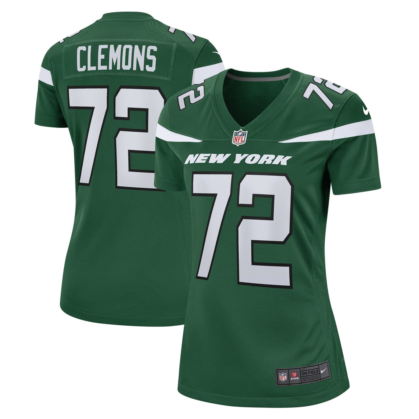 Women's Nike Micheal Clemons Gotham Green New York Jets Game Player Jersey
