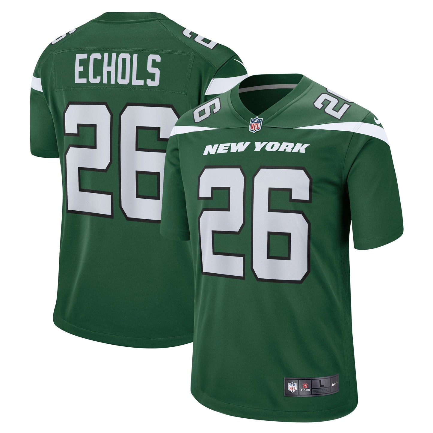 Men's Nike Brandin Echols Gotham Green New York Jets Game Jersey