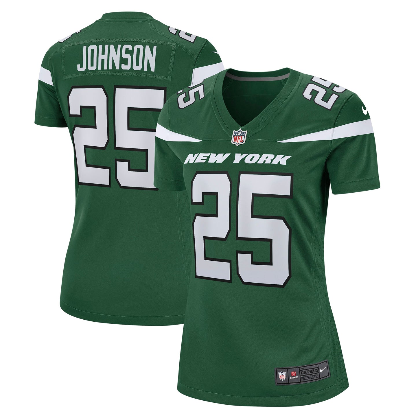 Ty Johnson New York Jets Nike Women's Game Jersey - Gotham Green