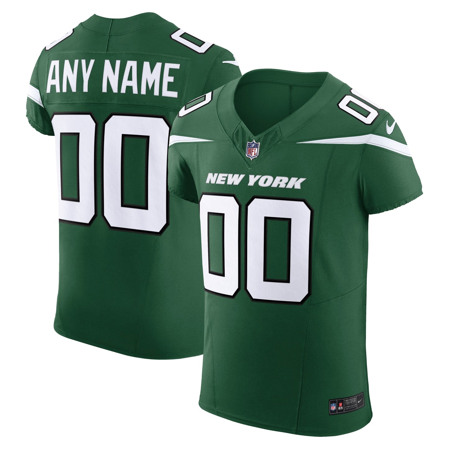 New York Jets Nike Vapor F.U.S.E. Elite Custom Jersey - Gotham Green