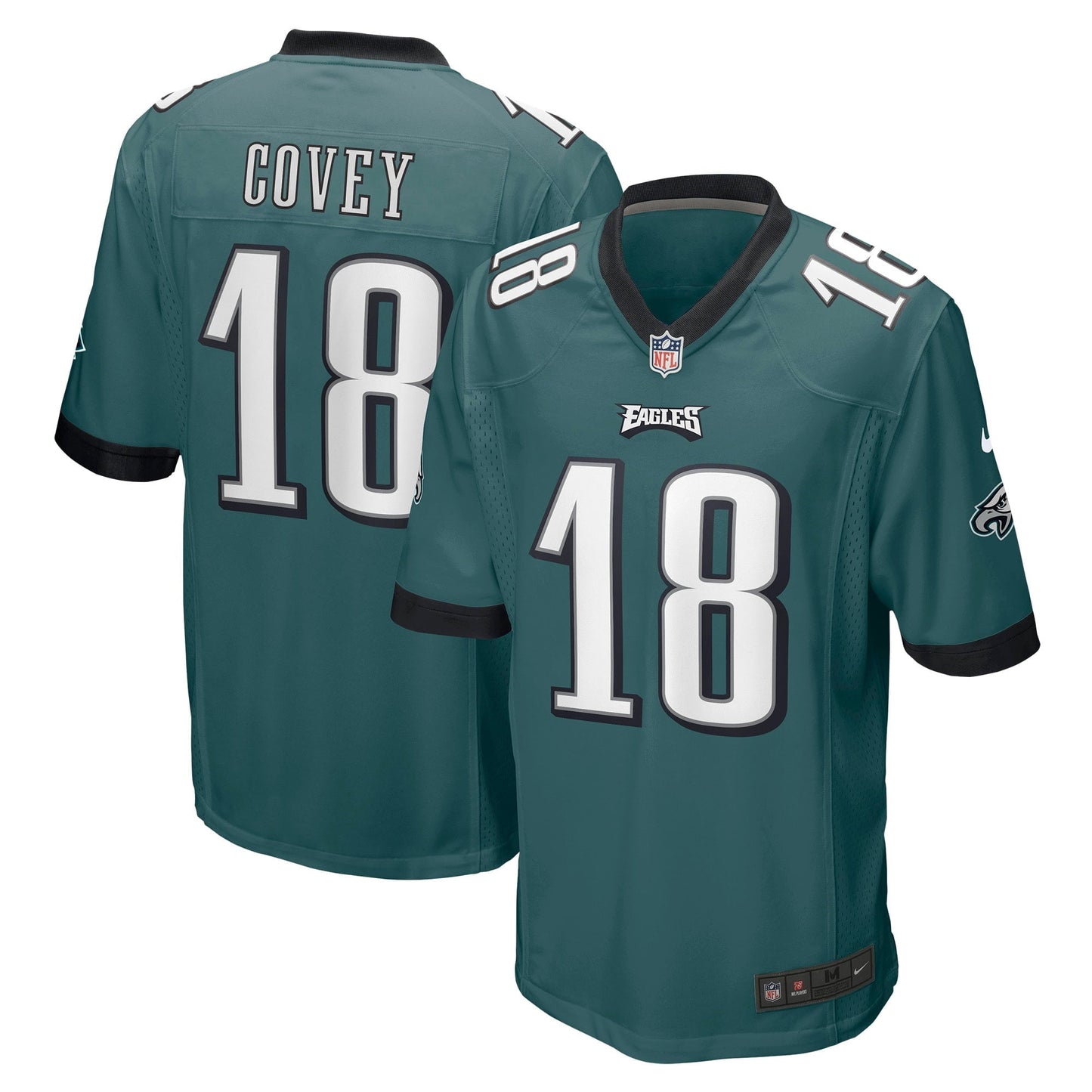 Men's Nike Britain Covey Midnight Green Philadelphia Eagles Home Game Player Jersey
