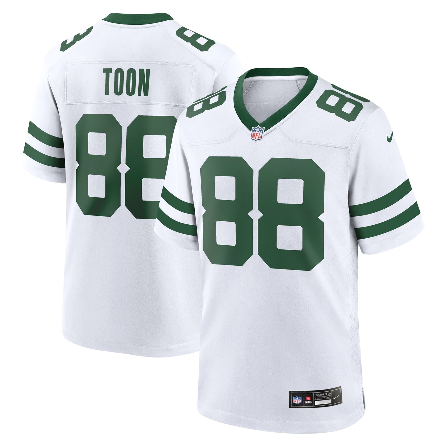 Men's Nike Al Toon White New York Jets Legacy Retired Player Game Jersey
