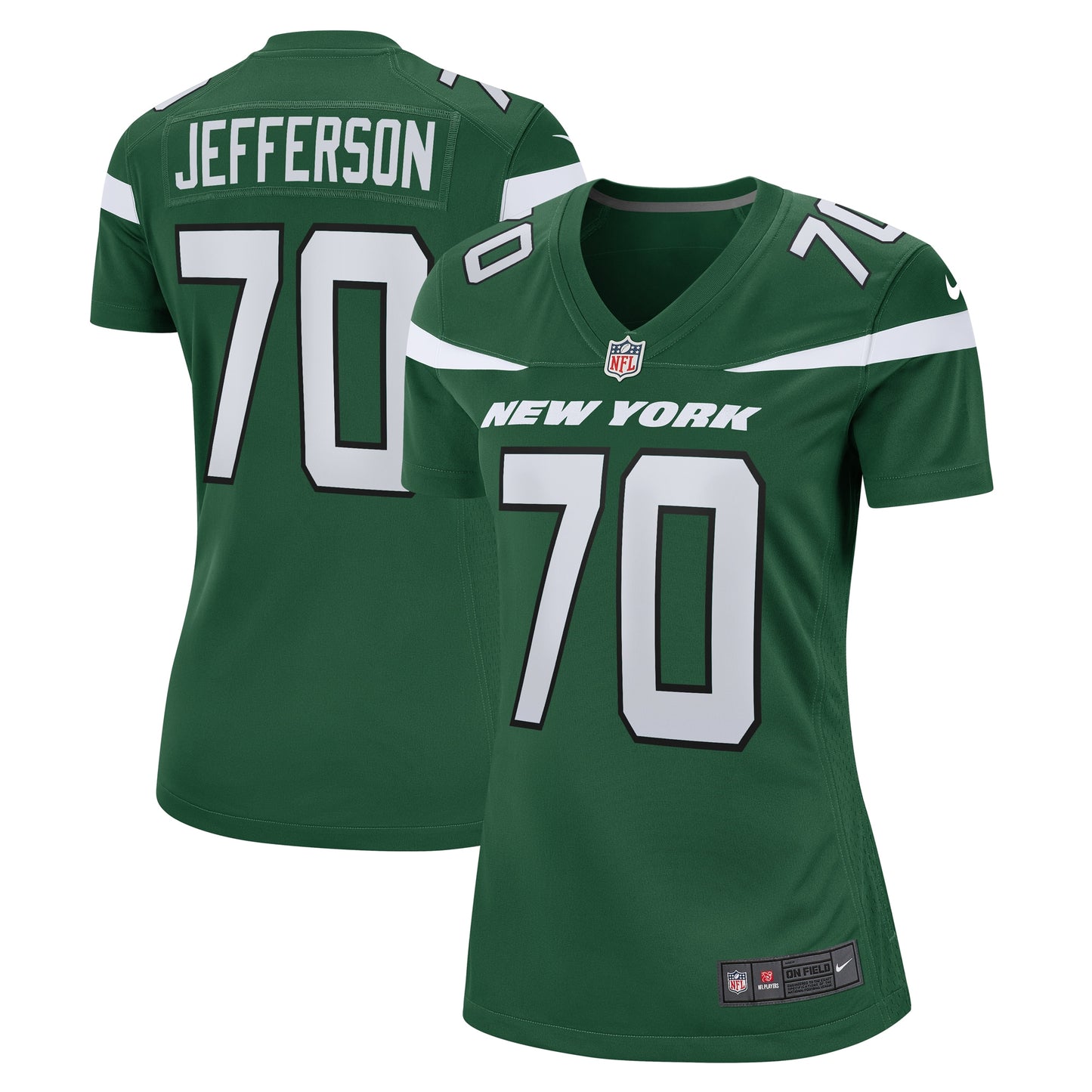Quinton Jefferson New York Jets Nike Women's Team Game Jersey - Gotham Green