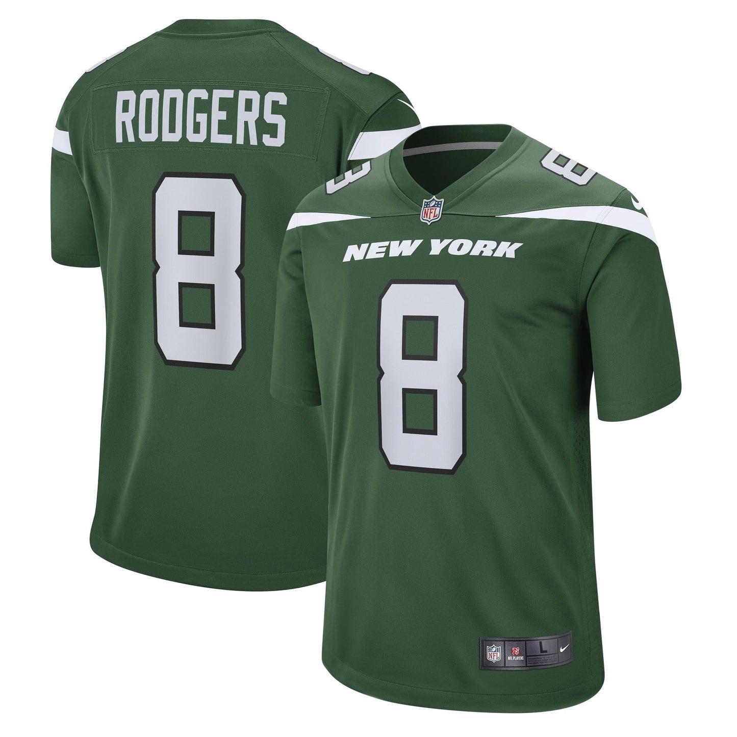 Youth Nike Aaron Rodgers Green New York Jets Game Jersey