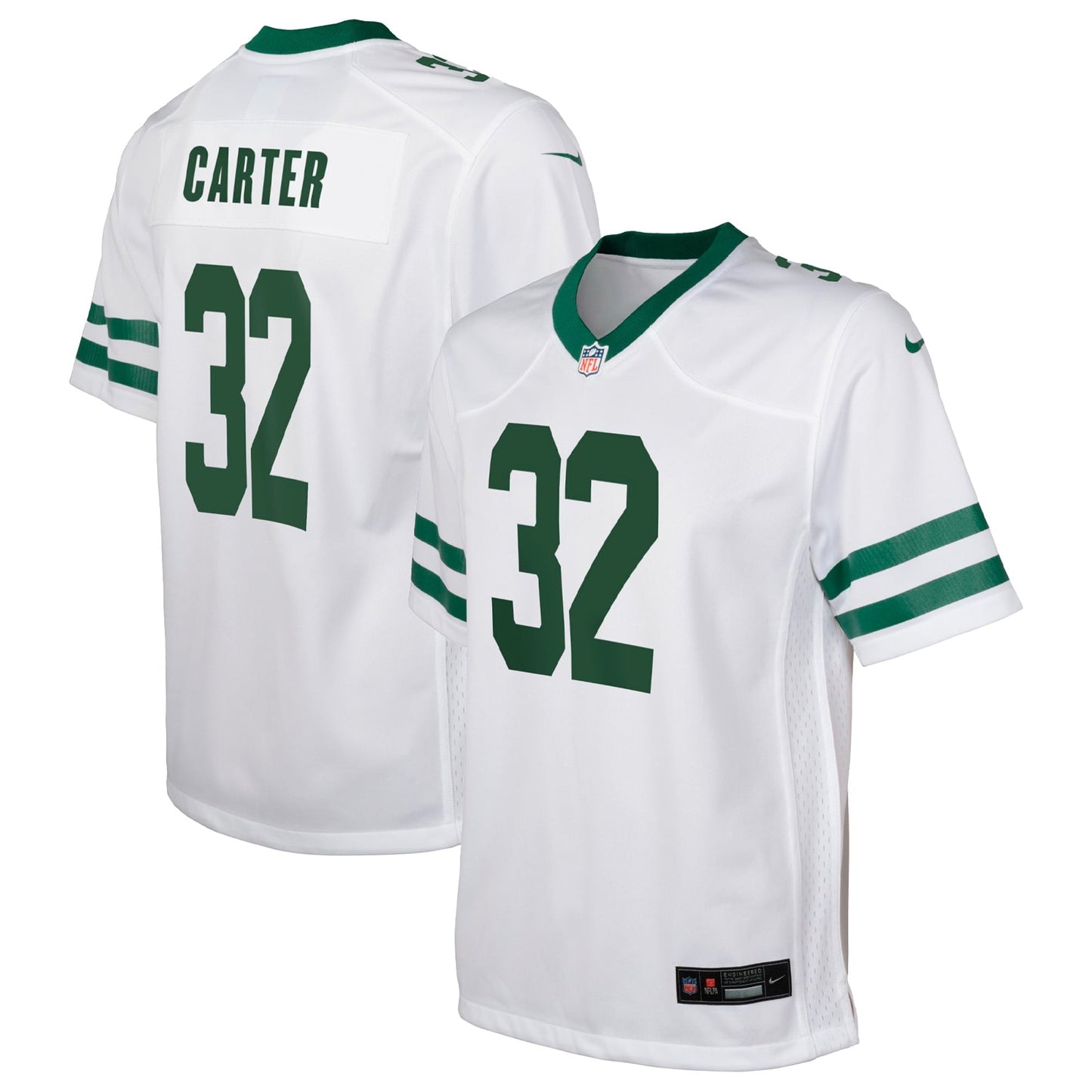 Youth Nike Michael Carter White New York Jets Game Jersey