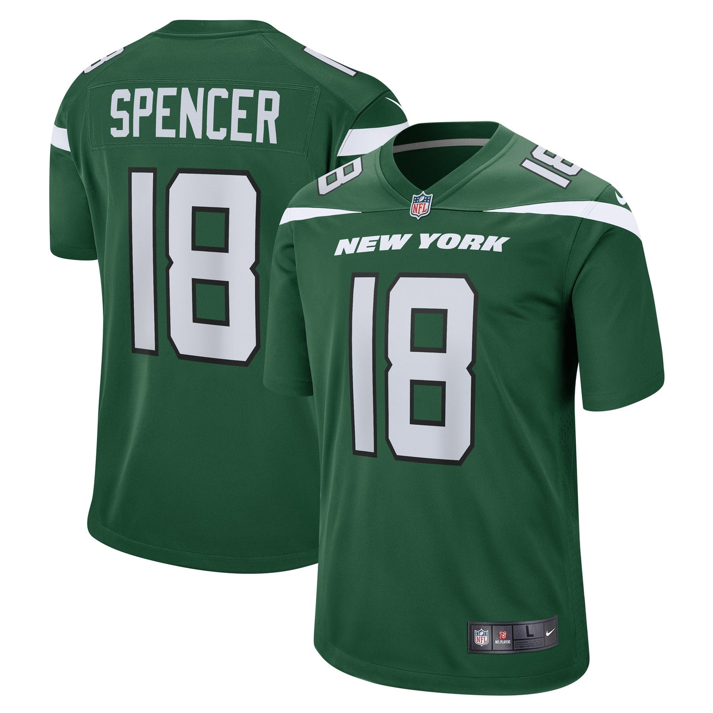 Diontae Spencer New York Jets Nike Game Player Jersey - Gotham Green