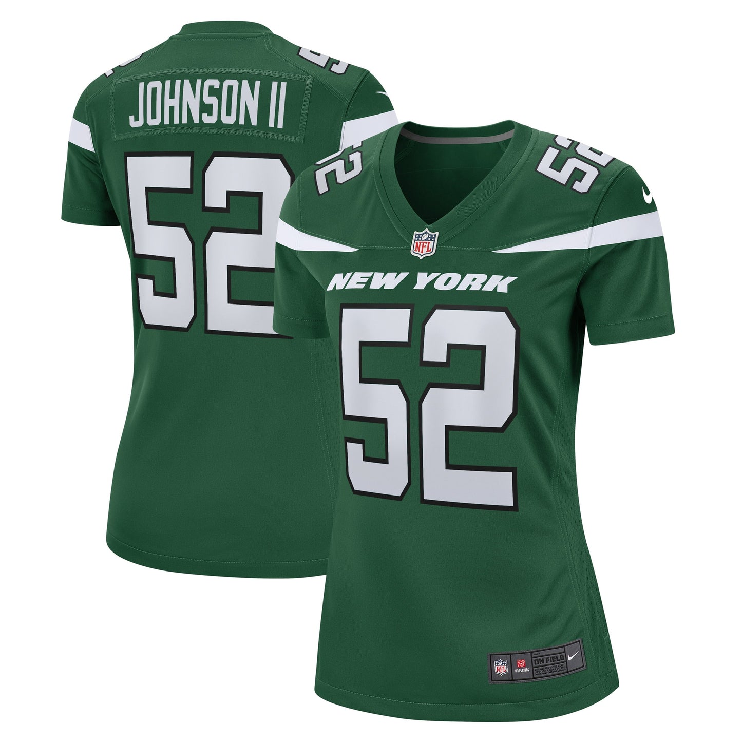 Jermaine Johnson II New York Jets Nike Women's Game Player Jersey - Gotham Green