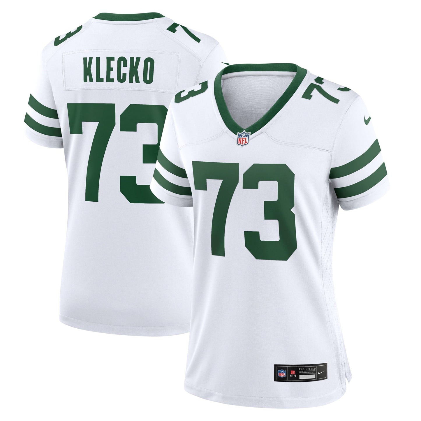 Women's Nike Joe Klecko White New York Jets Legacy Retired Player Game Jersey