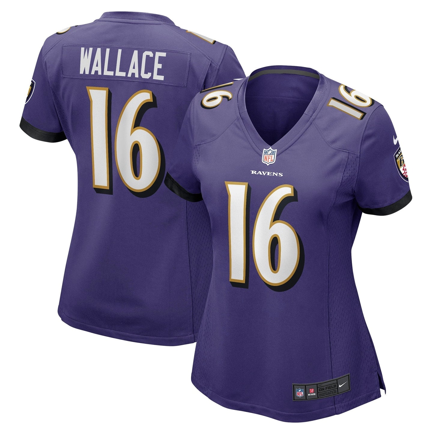 Women's Nike Tylan Wallace Purple Baltimore Ravens Game Jersey