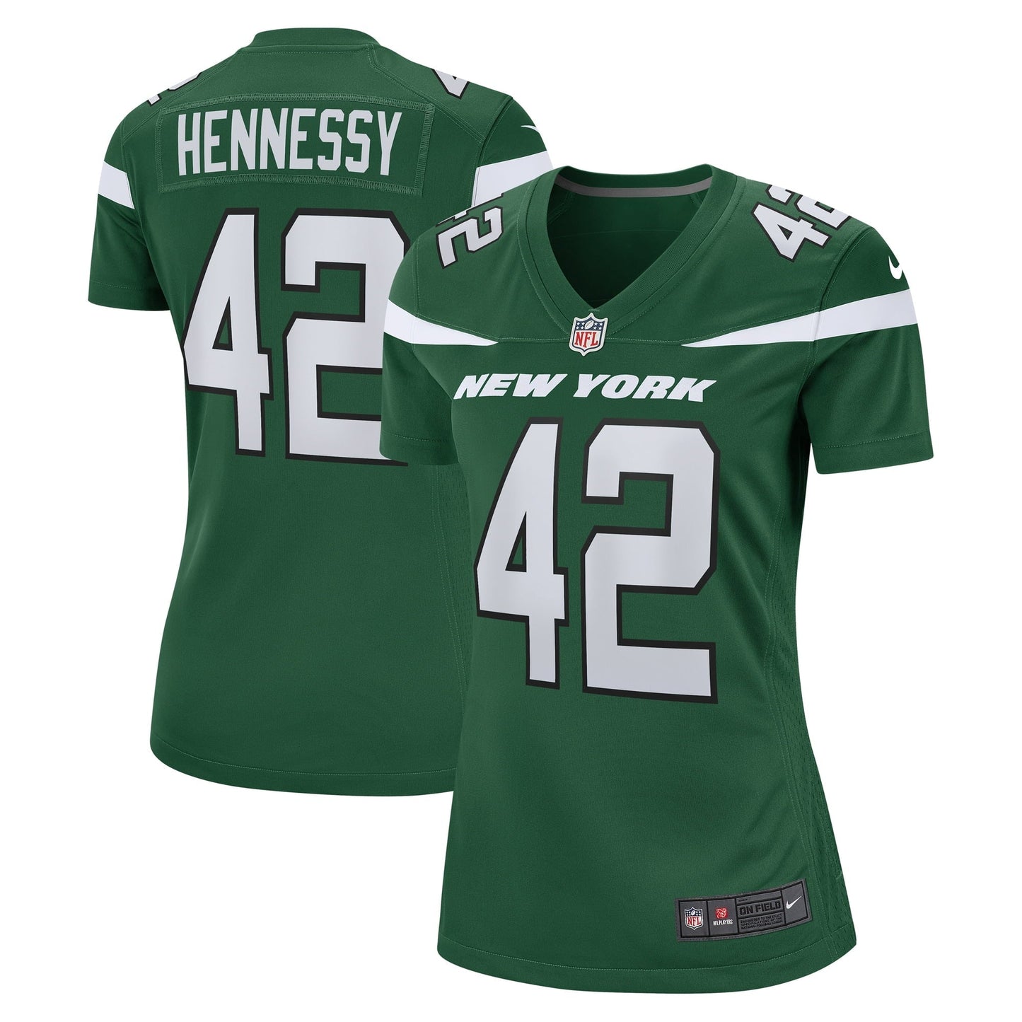 Women's Nike Thomas Hennessy Gotham Green New York Jets Game Jersey
