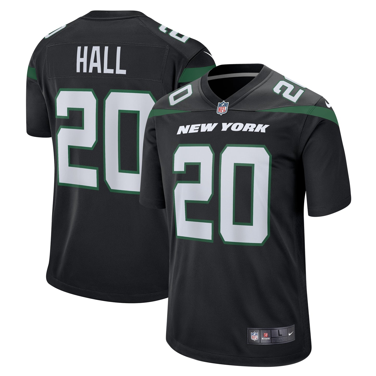 Breece Hall New York Jets Nike Alternate Game Player Jersey - Stealth Black