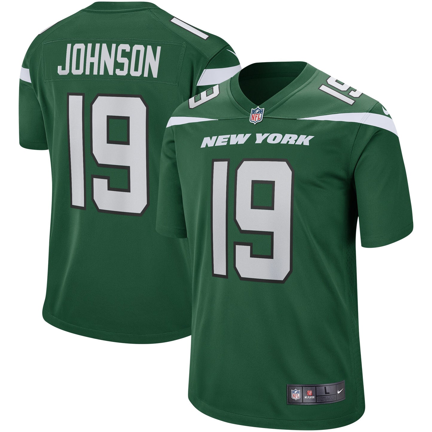 Keyshawn Johnson New York Jets Nike Game Retired Player Jersey - Gotham Green